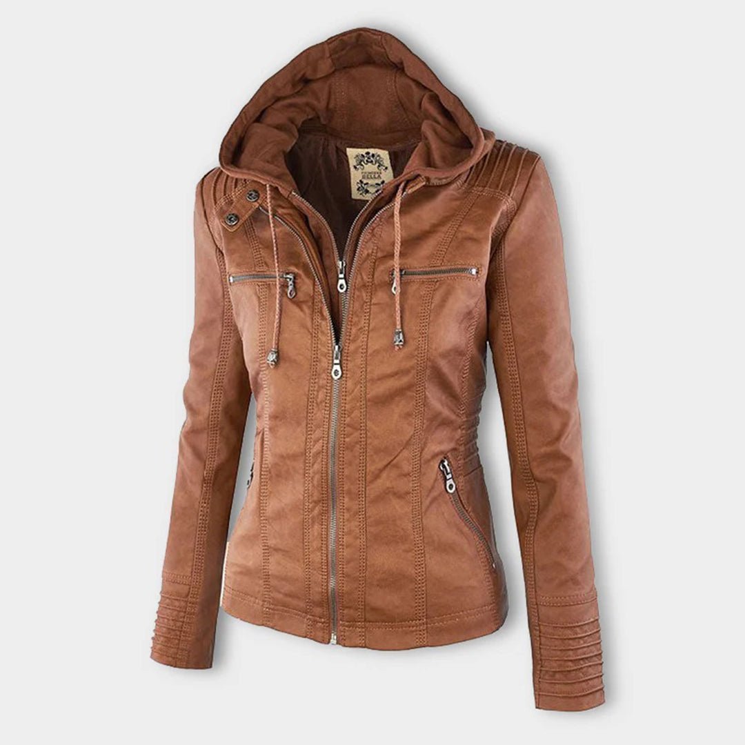 Kurze Damen-Übergangsjacke, elegant & praktisch. Perfekt für den Herbst-Outdoor-Look.