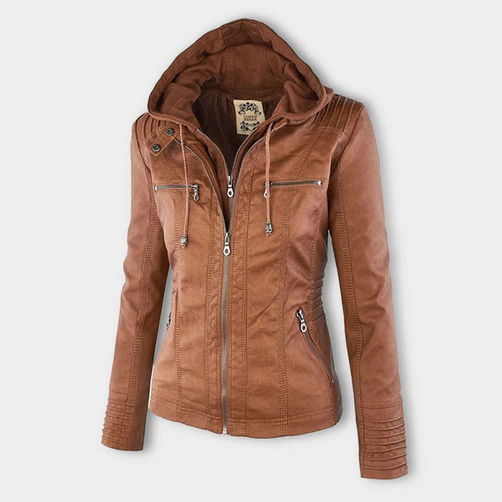 Kurze Damen-Übergangsjacke, elegant & praktisch. Perfekt für den Herbst-Outdoor-Look.