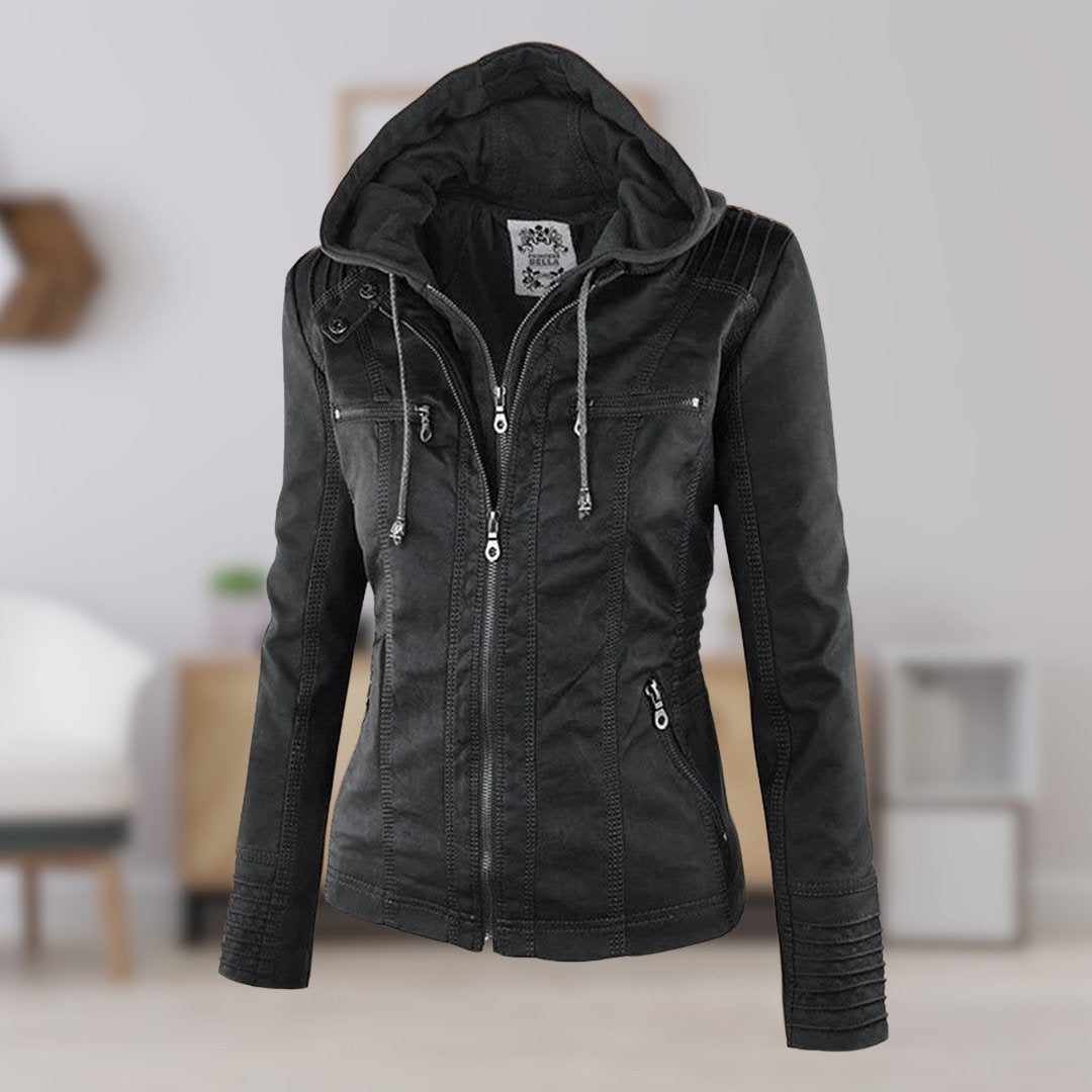 Kurze Damenjacke, modern & bequem. Perfekt für Herbsttage und stilvolle Übergangslooks.