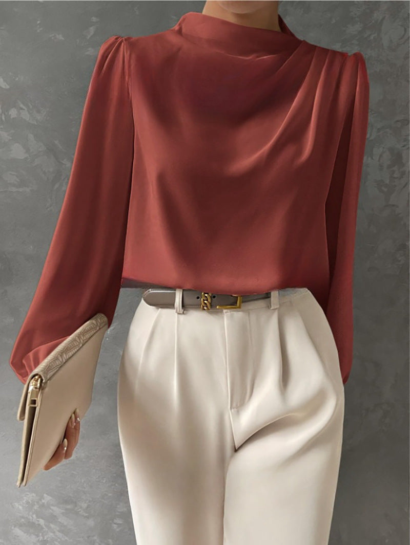 Trendige Damen Boho Langarmbluse. Modisches Oberteil für elegante oder lässige Herbst-Looks.