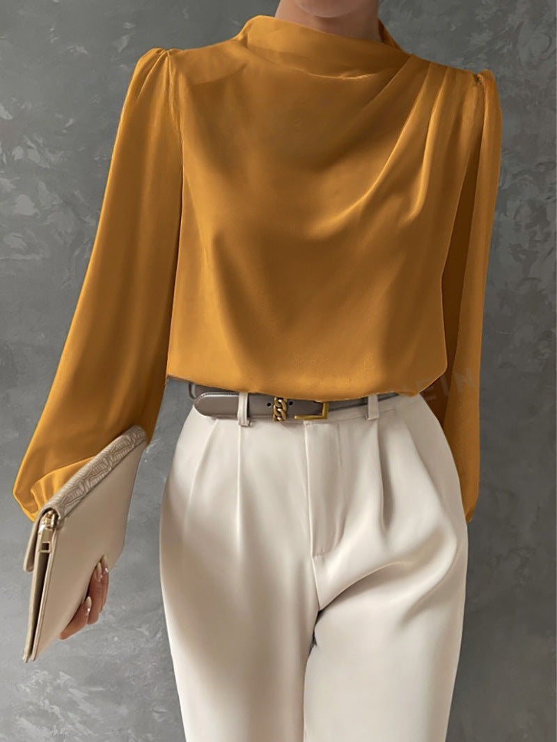 Modische Damen Langarmbluse im Boho-Stil. Elegantes Oberteil für herbstliche Casual-Looks.