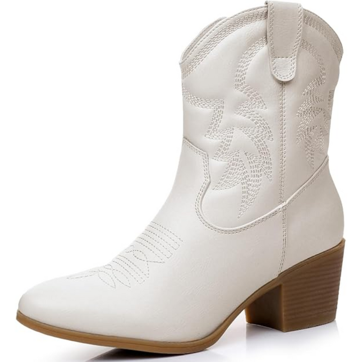Damen Western Stiefel in Schwarz, klassische Cowboystiefel für zeitlose Eleganz im Alltag.