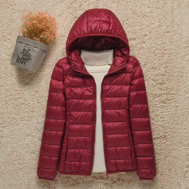 Praktische Damen Übergangsjacke, ultraleicht und stilvoll, perfekt für kühle Herbsttage.
