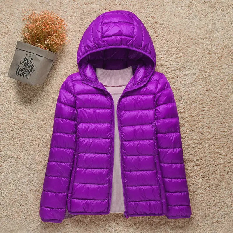Ultraleichte Damen-Herbstjacke mit Komfort & Stil, ideal als Outdoor- oder Reisejacke.