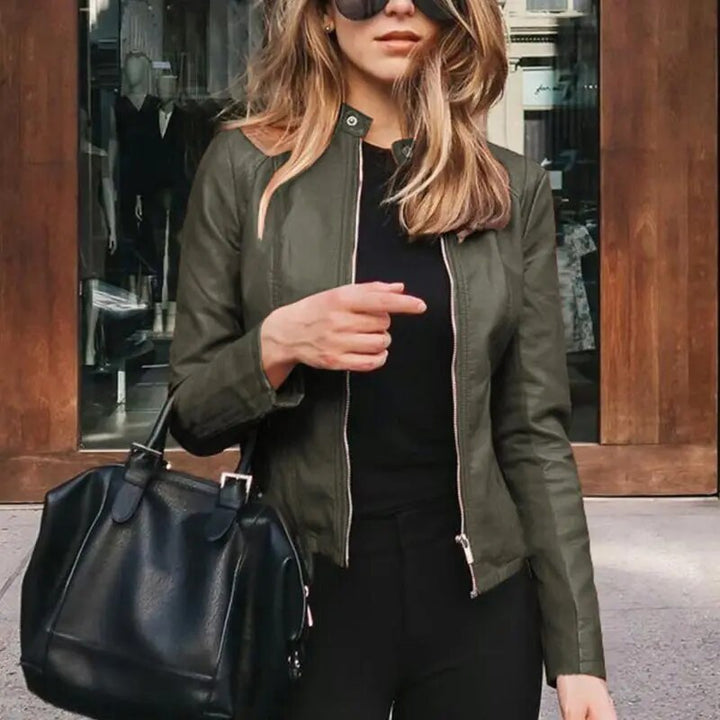 Moderne Damen Cropped Jacke, elegant und warm, Oberbekleidung für jede Saison.