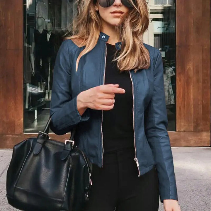Modische Damen Cropped Jacke, warm & chic, vielseitige Oberbekleidung für Winter.