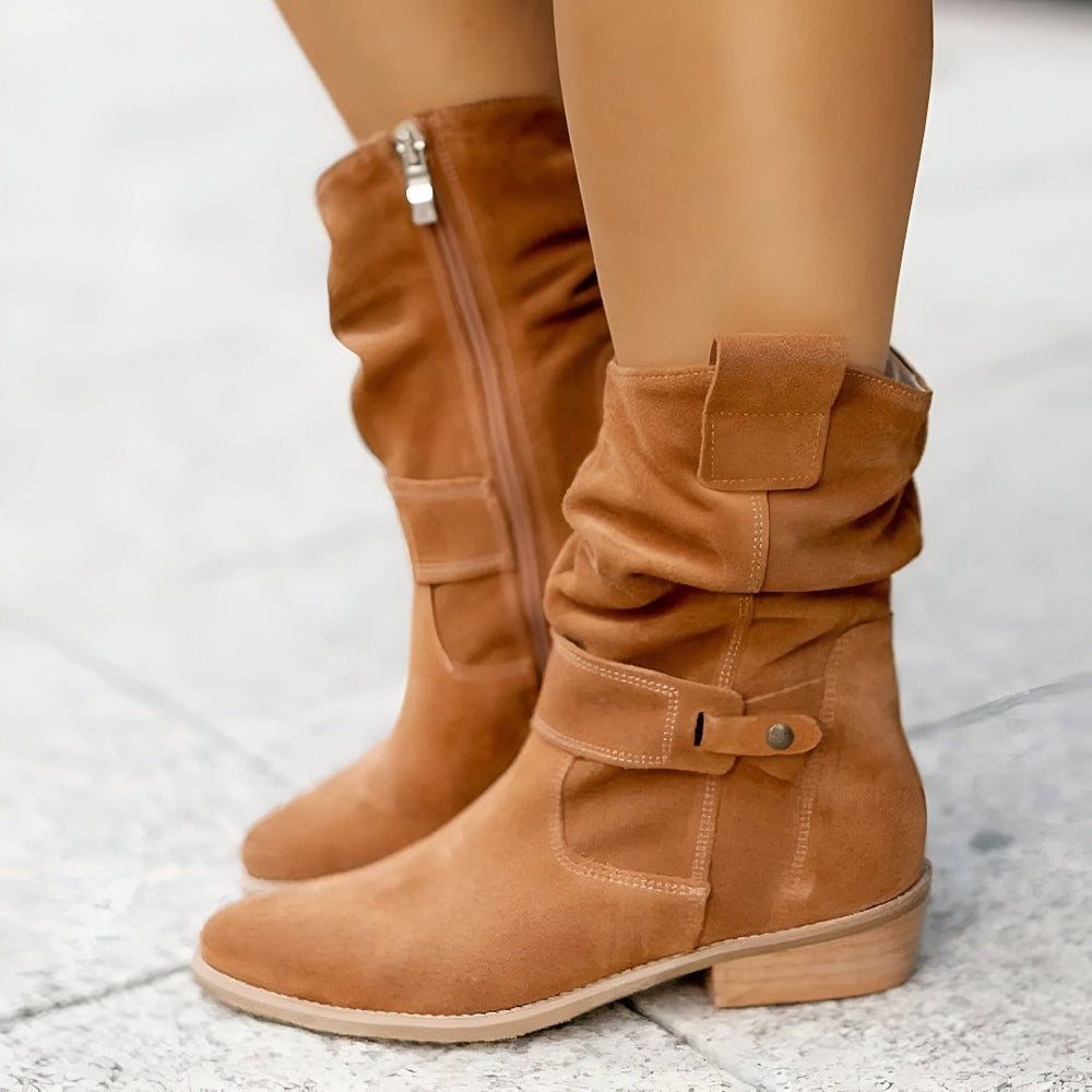 Stylische, bequeme Damen Stiefeletten aus hochwertigem Material, perfekt für Herbst-Winter Mode.