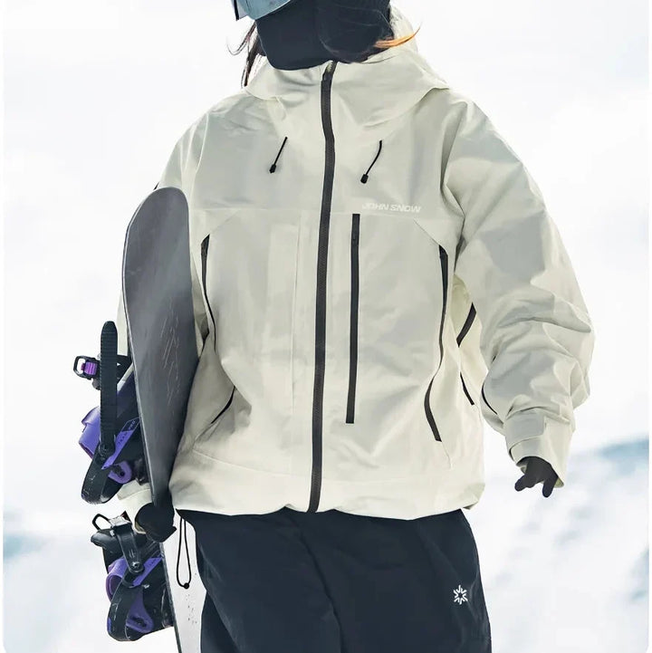 Funktionale Damenjacke, wasserdicht, winddicht, wärmend, perfekt für Outdoor-Abenteuer und Freizeit.