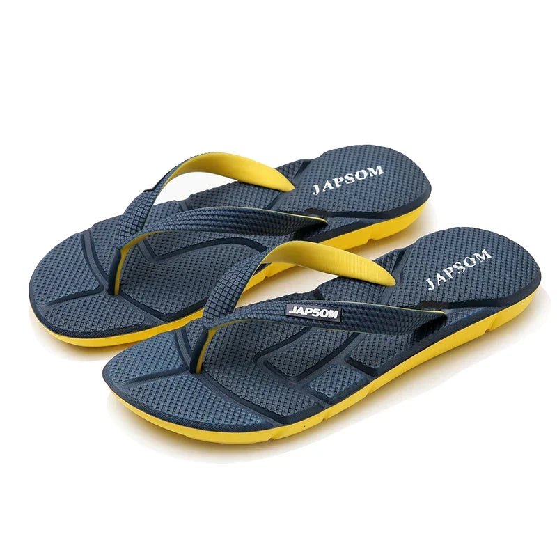 Vielseitige Herren Massage-Flip-Flops als bequeme Freizeitschuhe für zu Hause, den Garten oder Urlaub.