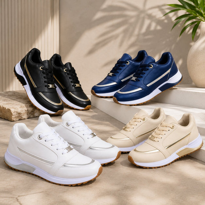 Vielseitige Damen Sneaker mit optimaler Dämpfung. Bequeme Alltagsschuhe und Komfortschuhe für lange Tage.