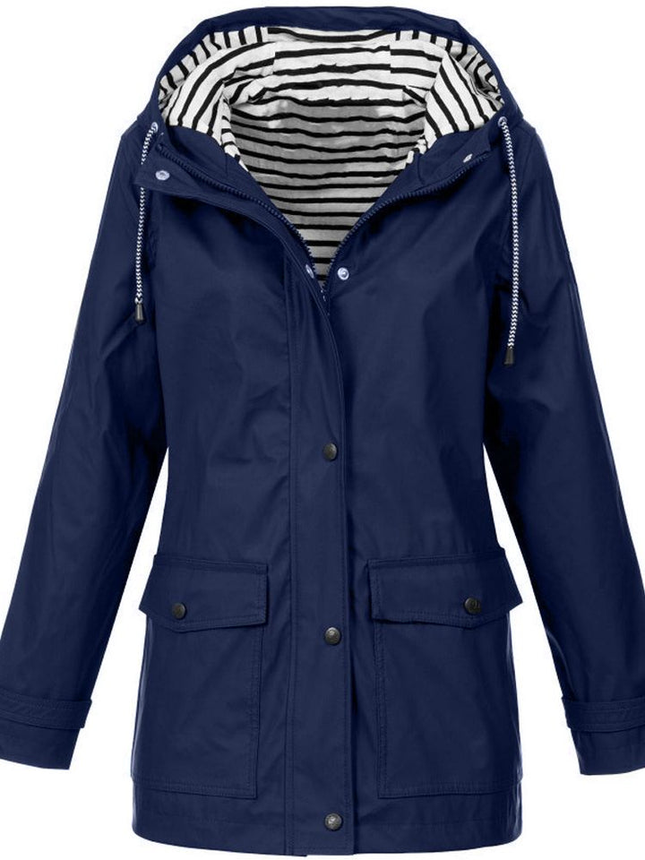 Robuster, wasser- & winddichter Damen-Trenchcoat. Herbst-Übergangsjacke für optimalen Schutz.