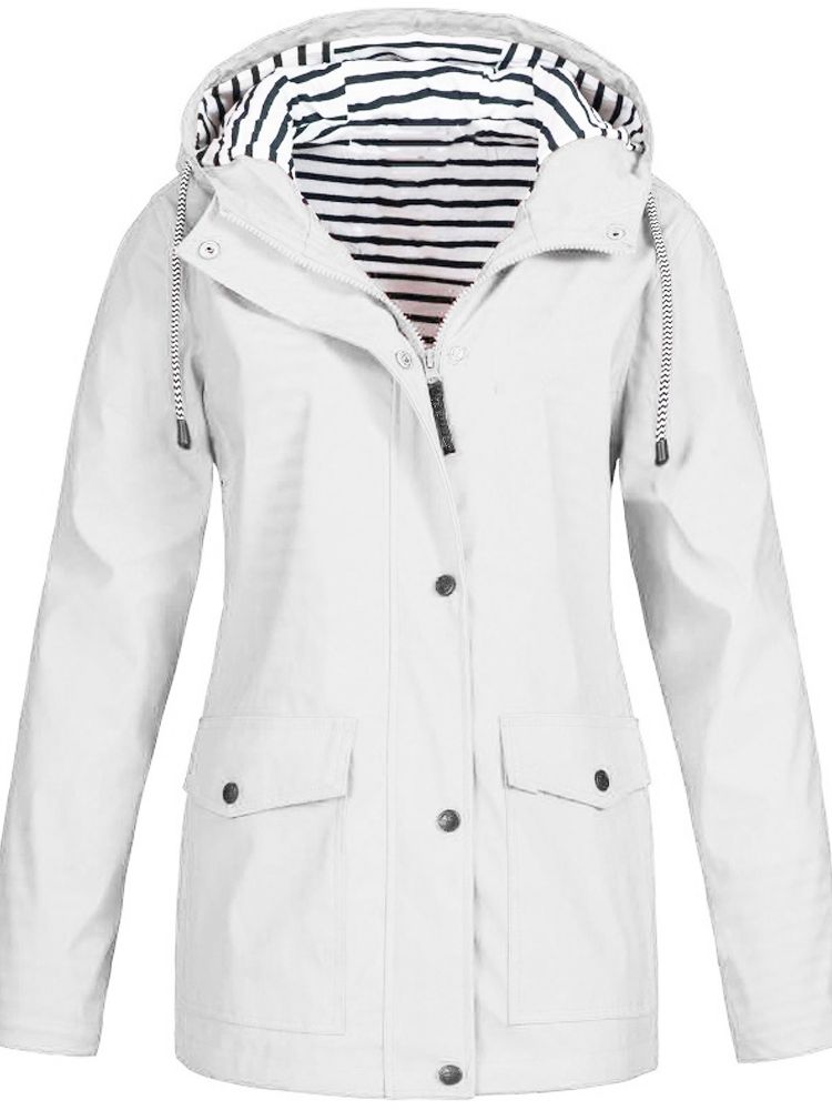 Stilvoller Damen-Trenchcoat. Wasser- & winddichte Herbstjacke für eleganten Outdoor-Schutz.