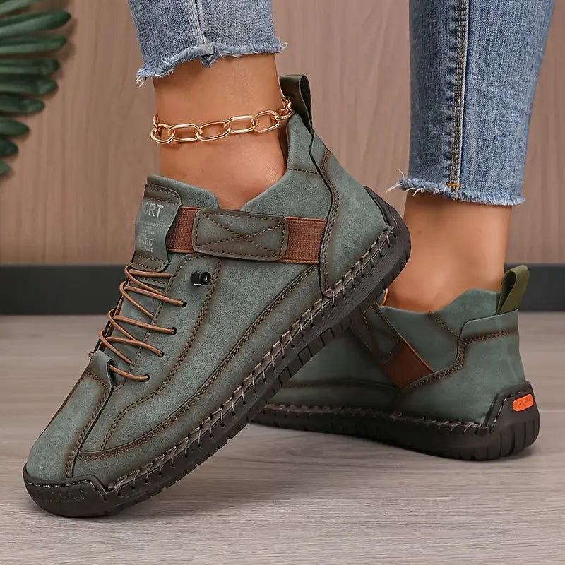 Orthopädische Damen Komfortschuhe, ideal für breite Füße und stundenlanges, schmerzfreies Gehen.