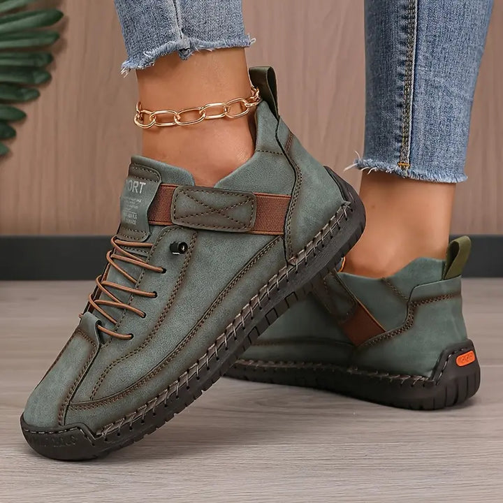 Orthopädische Damen Komfortschuhe, ideal für breite Füße und stundenlanges, schmerzfreies Gehen.