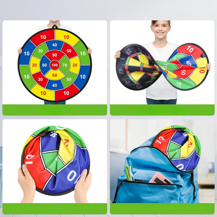 Robustes Kinder-Dartspiel mit extra großem Dartboard und kindgerechten Darts, ein tolles Geschenk.