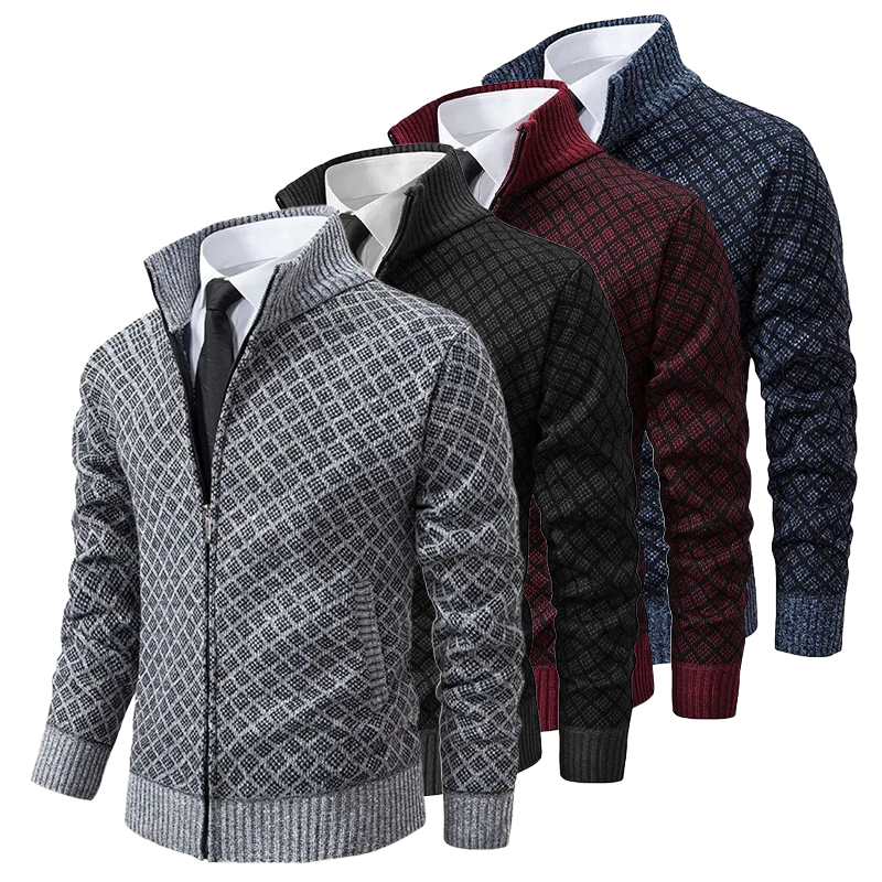 Stilvolle Herrenjacke, vielseitig kombinierbar. Perfekt als Business Casual oder elegante Freizeitjacke für Herbst/Winter.
