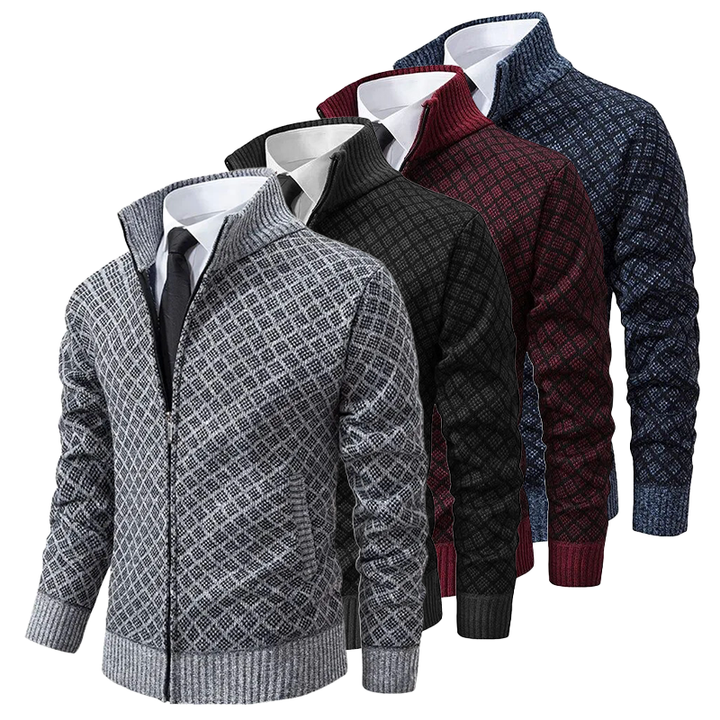 Stilvolle Herrenjacke, vielseitig kombinierbar. Perfekt als Business Casual oder elegante Freizeitjacke für Herbst/Winter.
