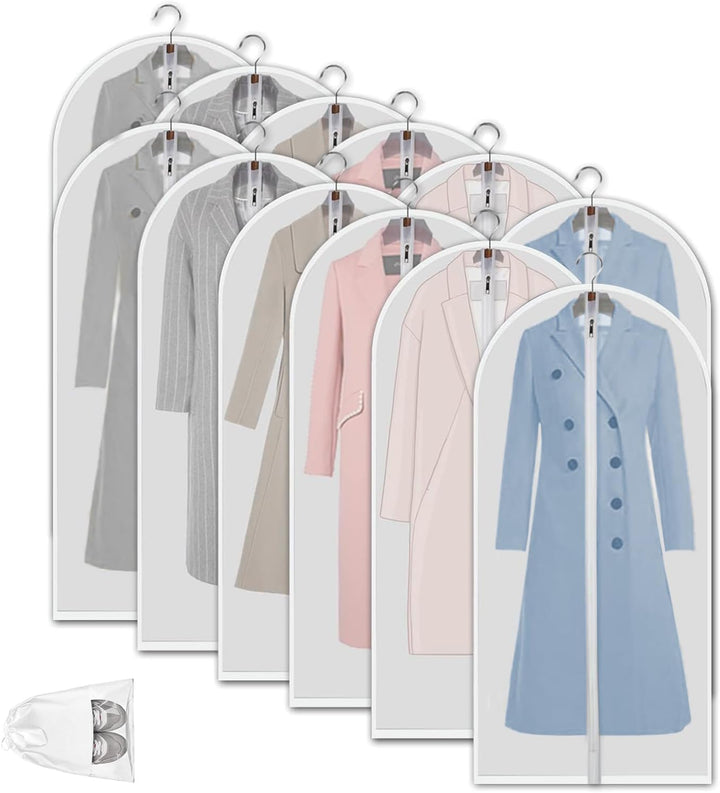 Organisation und Schutz: Transparente Kleidersäcke (12er-Pack) für Ihre gesamte Garderobe.