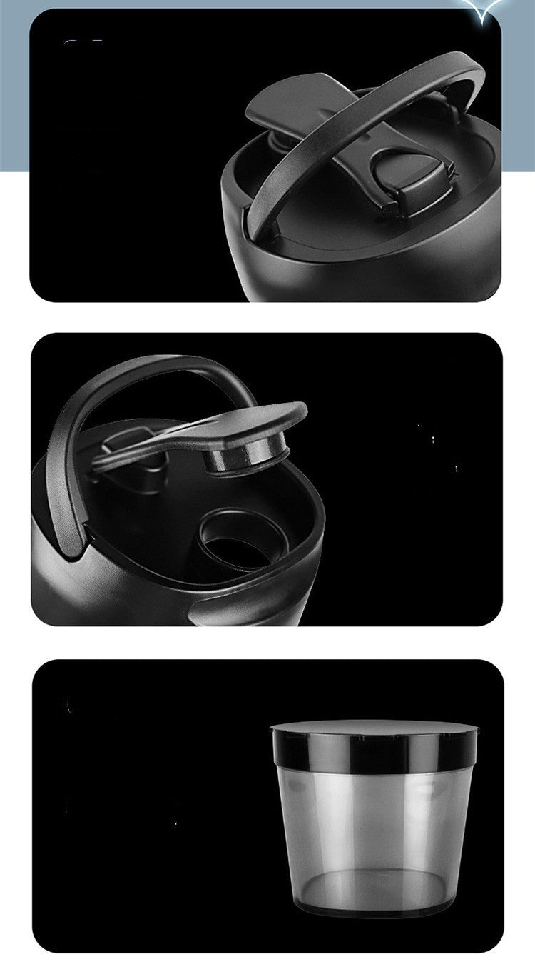 Kompakter MixMate Protein-Shaker, elektrisch mit USB-Anschluss, für effizientes Mixen überall.