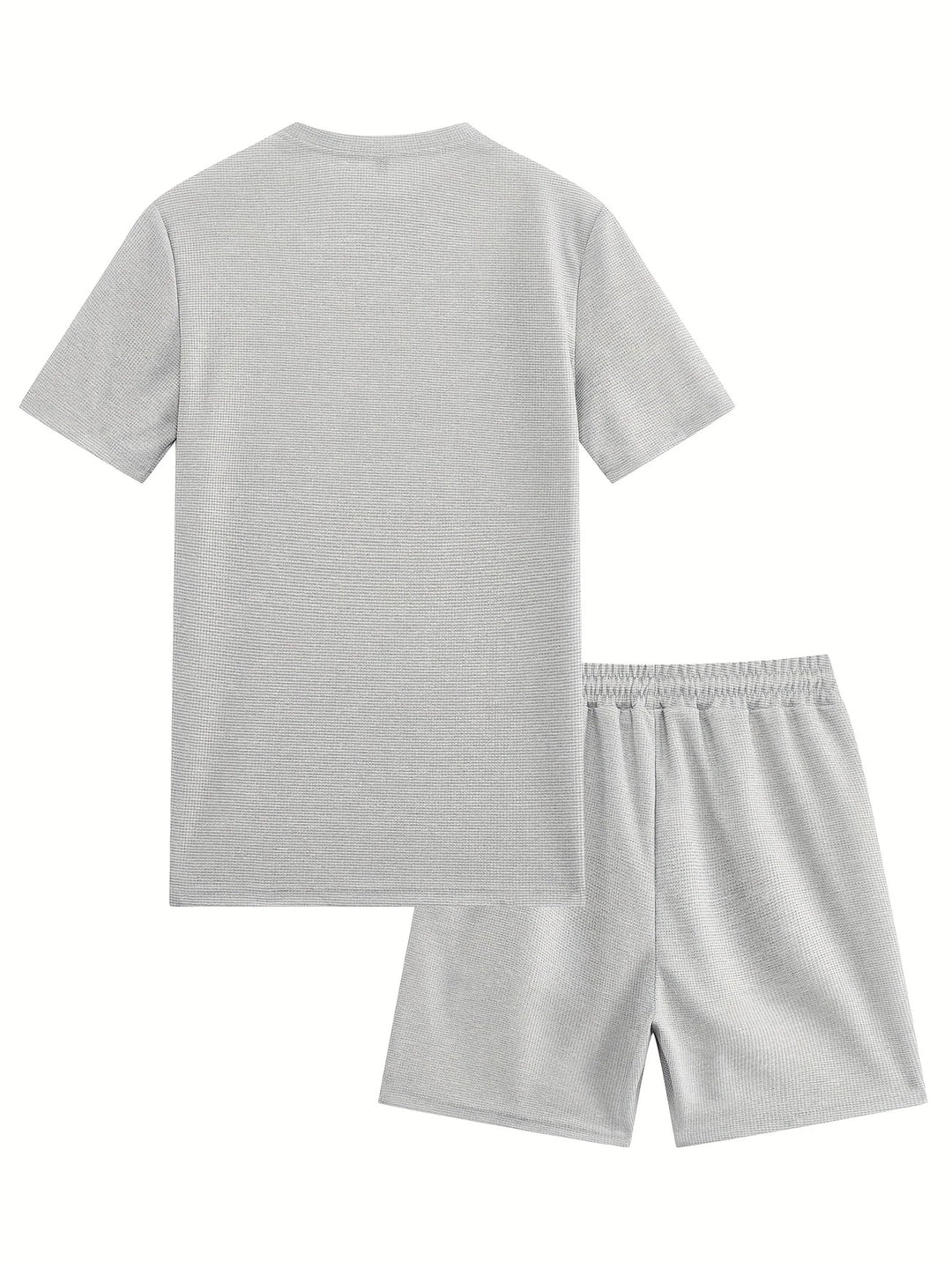 Herren Freizeitanzug mit atmungsaktivem T-Shirt und Shorts, ideal für warme Sommertage.