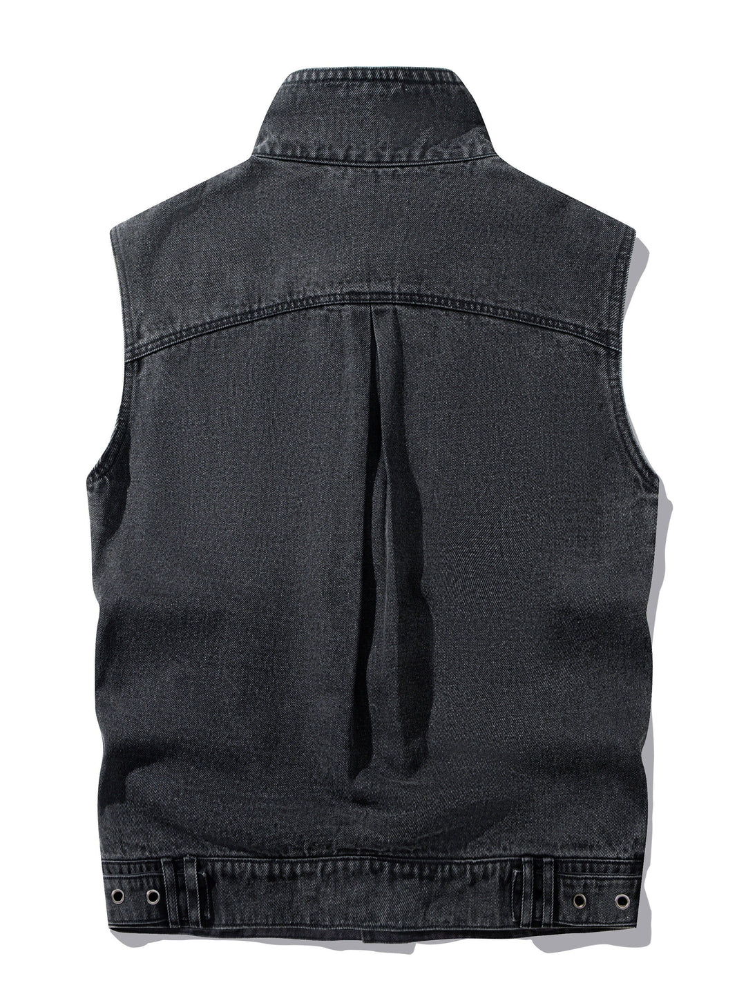 Lässige Herren-Denimweste mit Knöpfen, im Streetwear-Look. Vielseitig für jede Jahreszeit und Casual-Outfits.