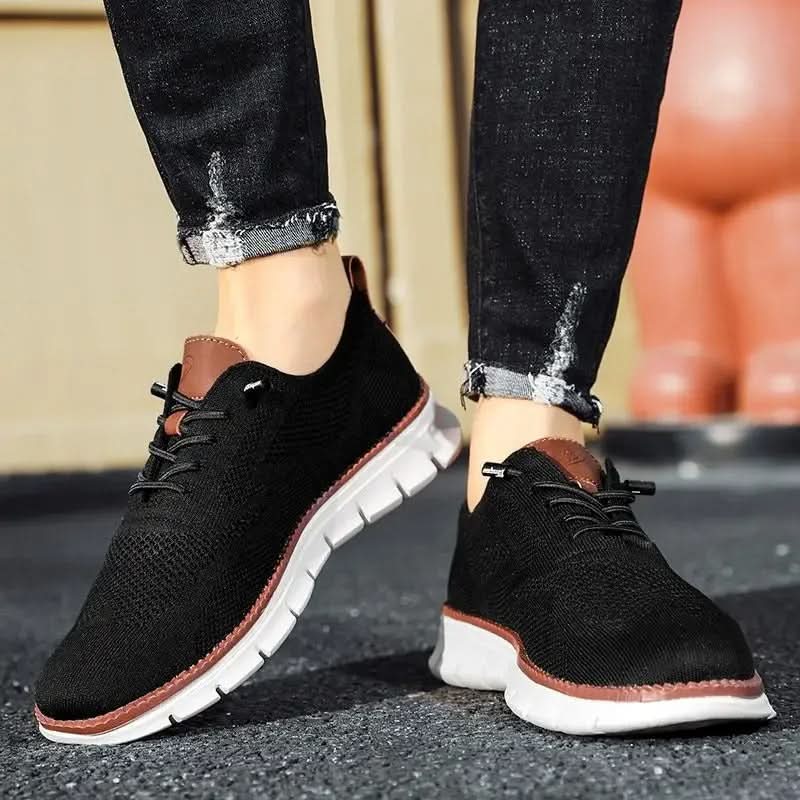 Robuste Herren Slip-on Sneaker in Grau, langlebig & bequem für lange Spaziergänge im Freien.
