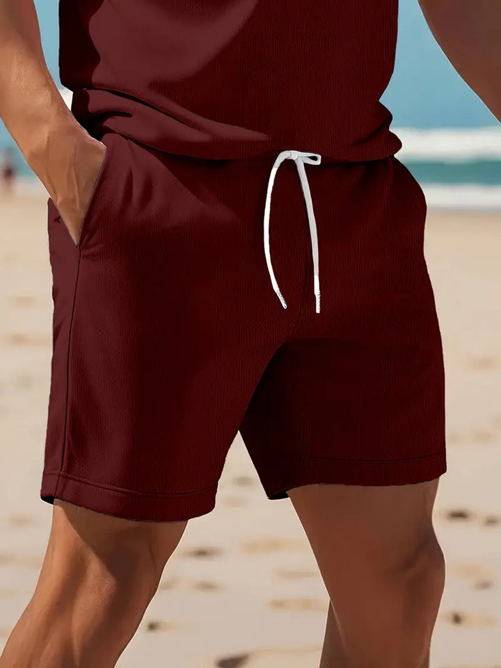 Modernes Herren Zweiteiler-Set, perfekt für casual Anlässe und Freizeit.