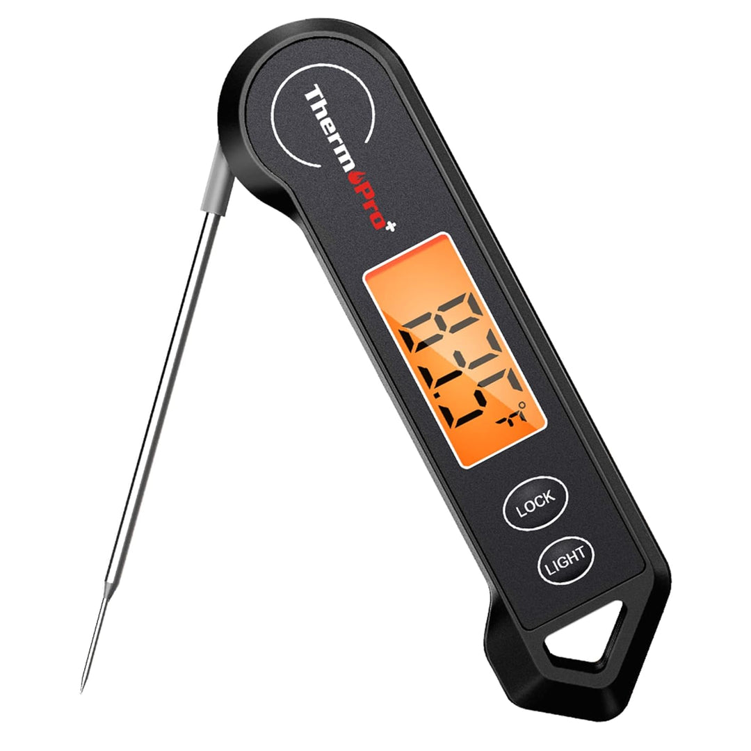 Präzises digitales Fleischthermometer zum Grillen, Braten & Kochen. Schnelle Temperaturmessung für perfektes Fleisch.