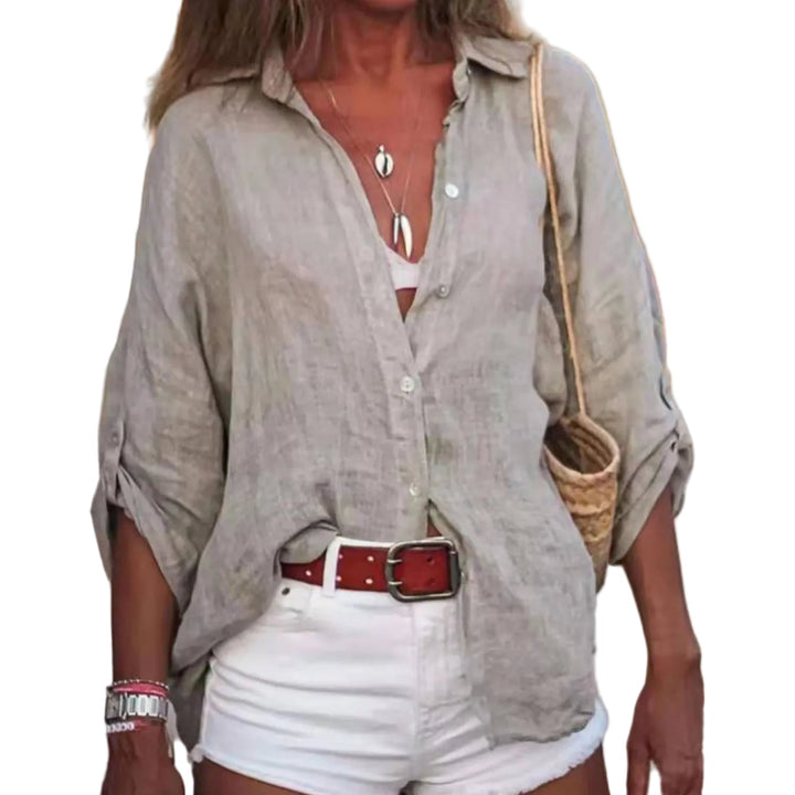 Damen Sommerbluse: leichtes Material und bequeme Passform für maximalen Komfort. Ideal für sommerliche Freizeitaktivitäten.
