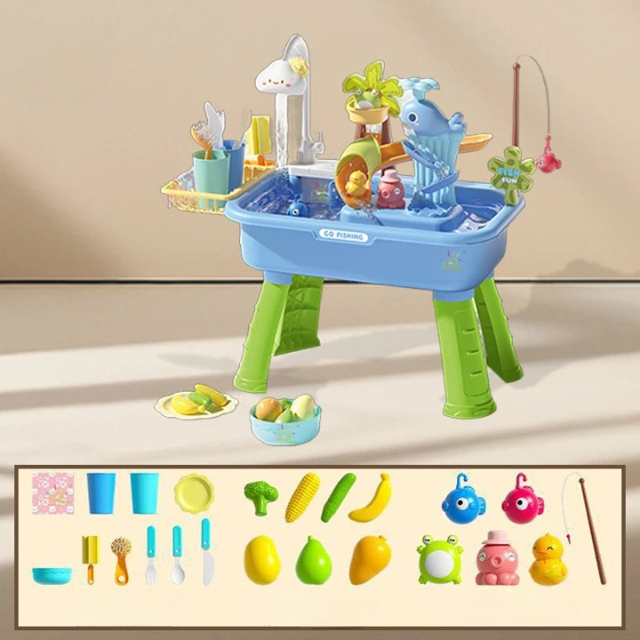 Lernspielzeug Montessori Angelspiel: verbessert Hand-Augen-Koordination & Feinmotorik bei Kleinkindern.