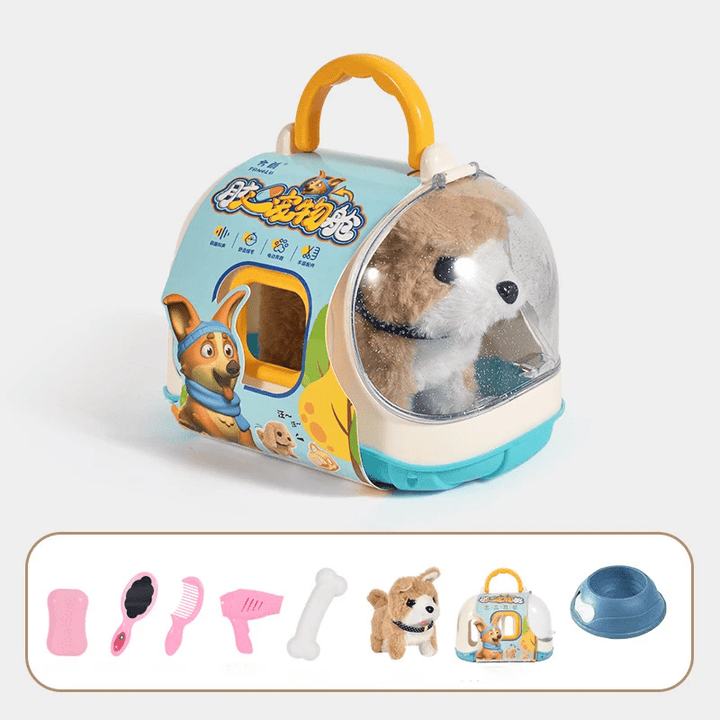Beweglicher Plüsch-Corgi, lustiges und interaktives Kinderspielzeug für stundenlangen Spaß und Kuscheln.