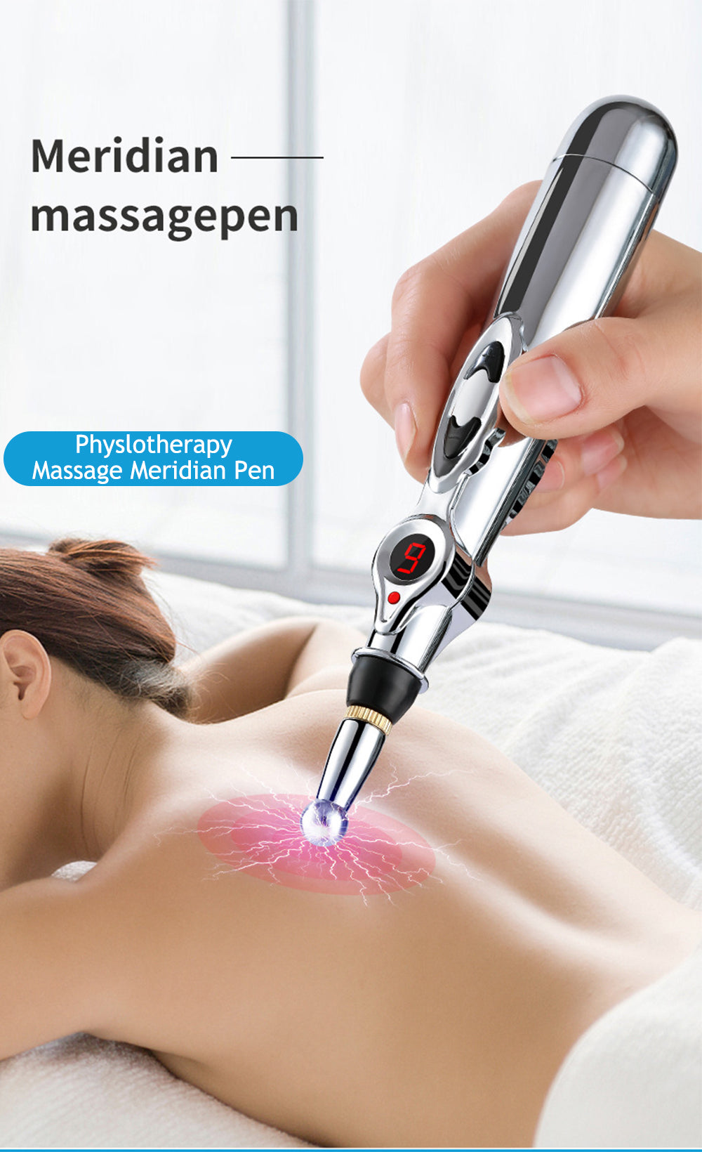 Akupunktur Pen für Meridian-Therapie; stimuliert Energiepunkte zur Schmerzlinderung.
