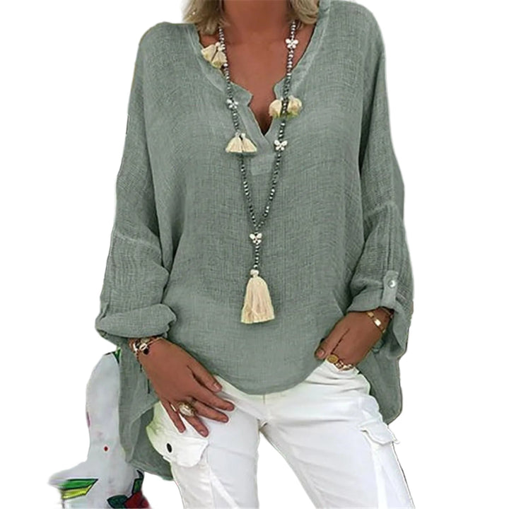 Elegante Damen Sommerbluse, vielseitig und bequem, ideal für Büro, Freizeit und besondere Anlässe.