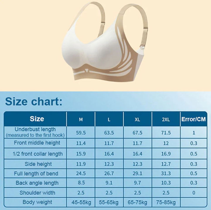 Eleganter Damen Drahtlos-BH Isabella mit Push-up und sanftem Lifting-Effekt, perfekt für Alltag.