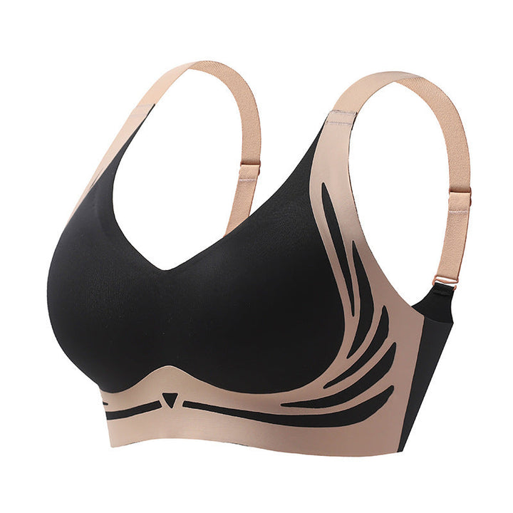 Rückenansicht: Drahtloser Push-up BH Isabella für Damen, bequem & formgebend.
