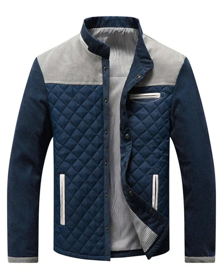 Zeitlose graue Herren Businessjacke, vielseitig für Büro & Alltag. Luxus Freizeitjacke für Herren.