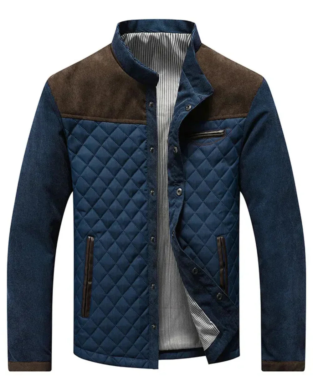 Elegante braune Herrenjacke, stilvoll für Business & Freizeit. Hochwertige Oberbekleidung für modebewusste Männer.