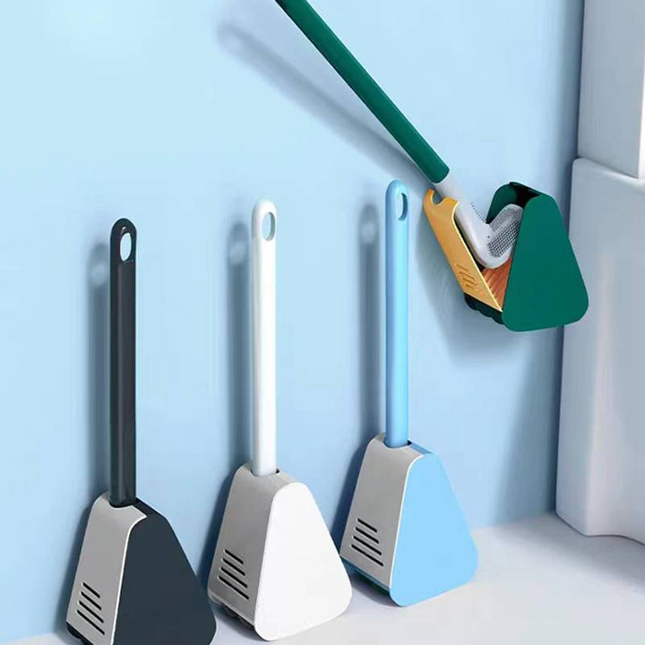 L-förmige Toilettenbürste für Tiefenreinigung, flexibles Design & mehr Hygiene im Badezimmer.
