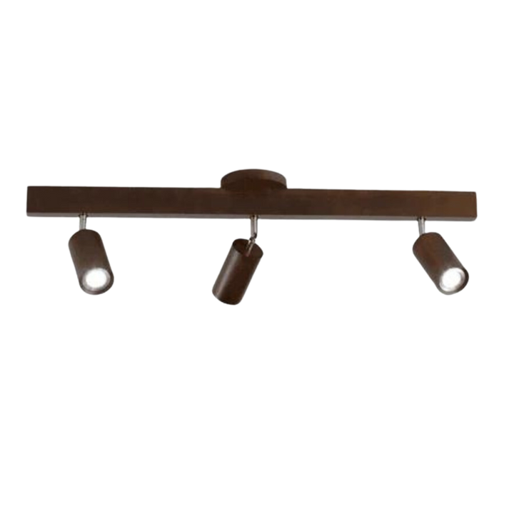 Moderner Deckenstrahler Holz, LED, warmweißes Licht, für zeitgemäßes Wohnen.