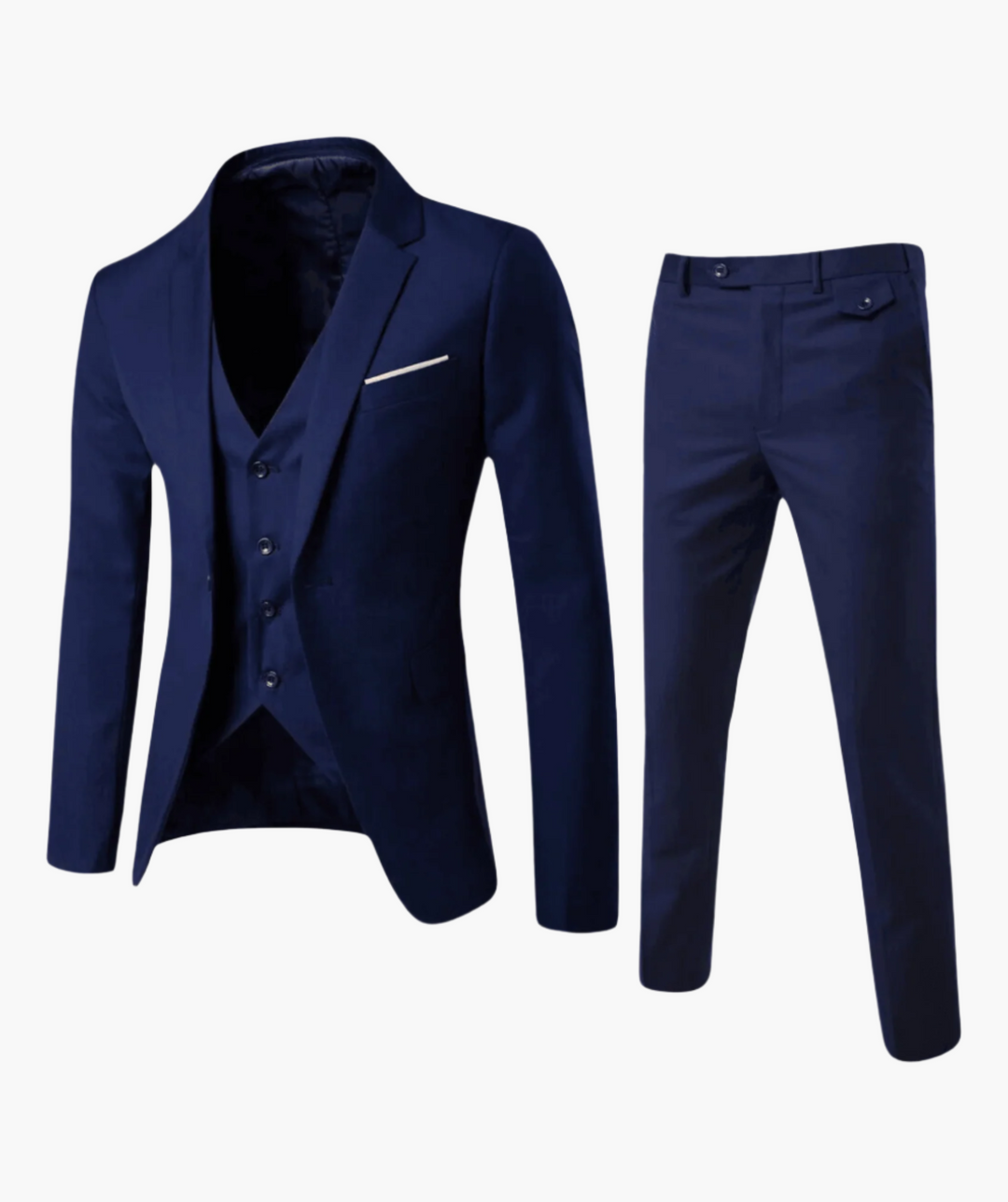 Eleganter Herren Anzug Dreiteiler für Business & Hochzeit. Klassischer Schnitt, hochwertige Herrenmode.