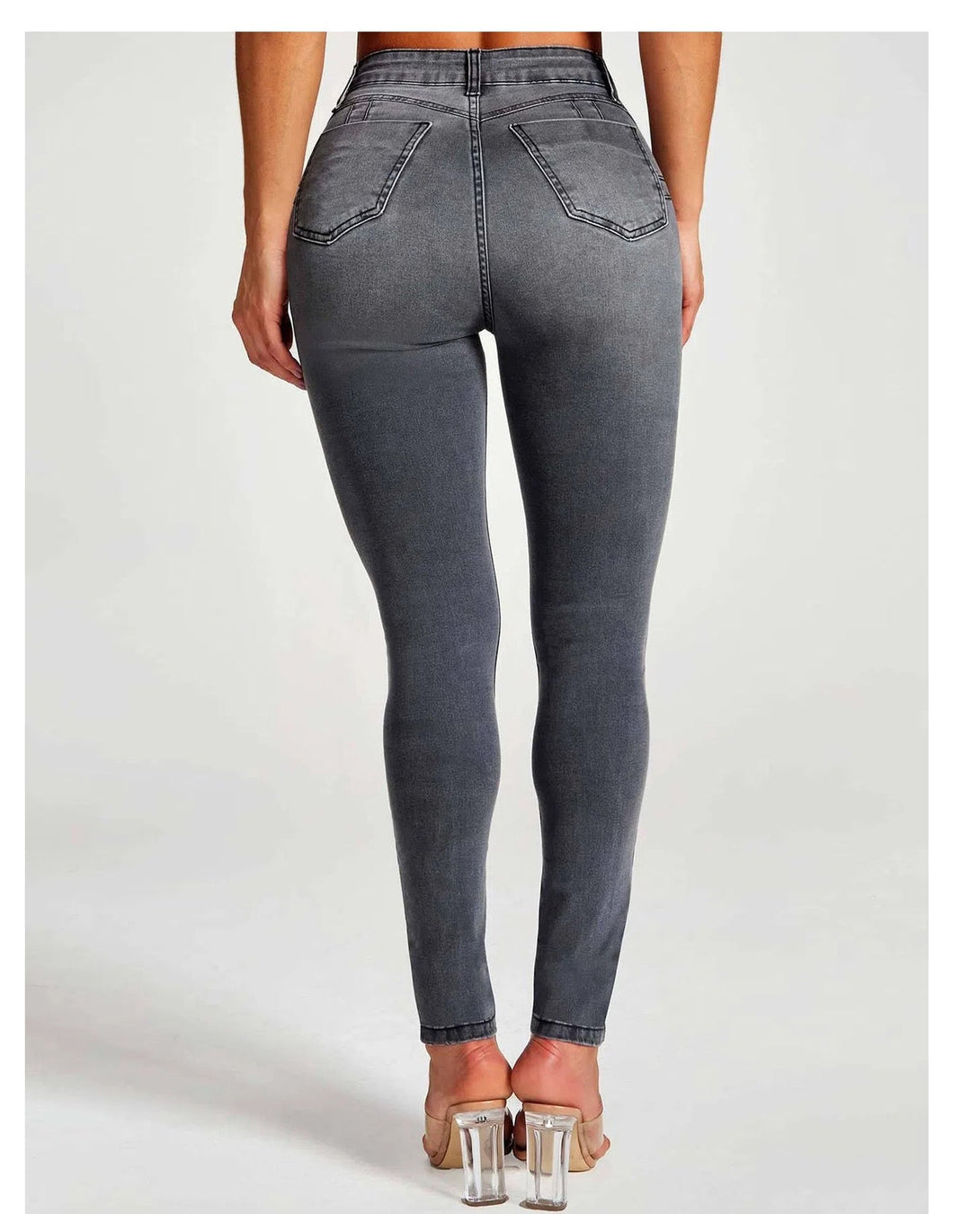 Vielseitige Damen Skinny Jeans High Waist, Destroyed-Stil, stretchig & figurbetont. Für Freizeit & Abend-Looks.