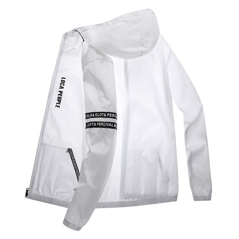 Atmungsaktive Herren Outdoorjacke mit UV-Schutz, ultraleicht, ideal als Wander- und Fahrradjacke.