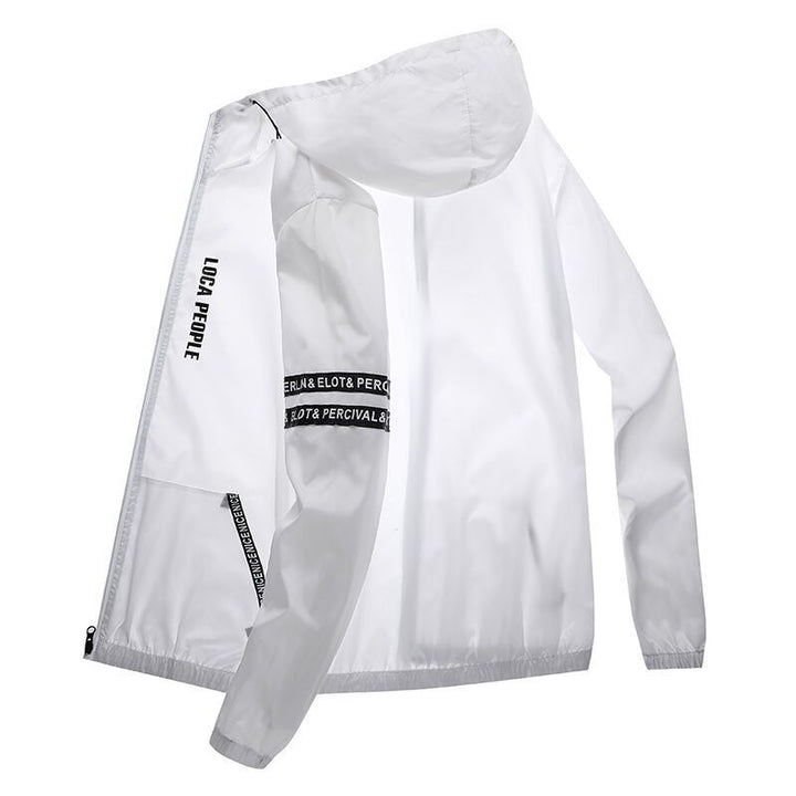 Atmungsaktive Herren Outdoorjacke mit UV-Schutz, ultraleicht, ideal als Wander- und Fahrradjacke.