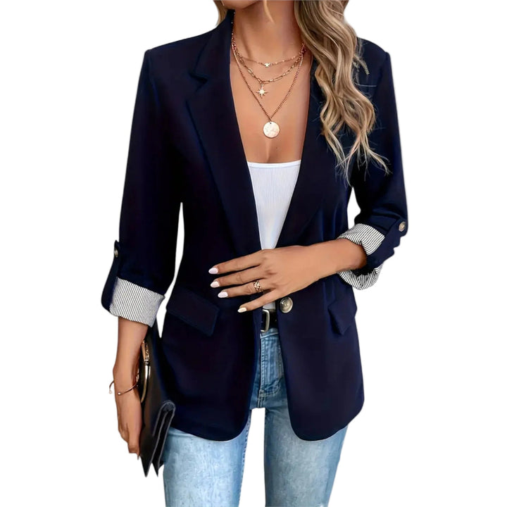 Eleganter Damen Slim-Fit Blazer mit Knopfverschluss, tailliert und modisch. Ideal für Business und Freizeit.