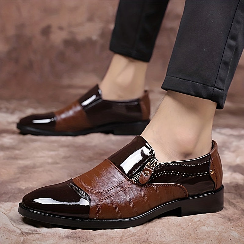 Komfortable braune Herren Loafers, stilvoll für Business & Freizeit im Frühling/Sommer.