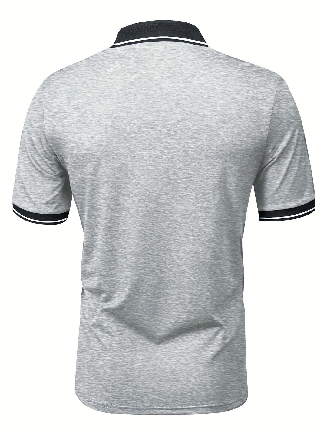 Klassisches Herren Poloshirt mit Kontrastkragen, kurzarm, für sportlich elegante Outfits.