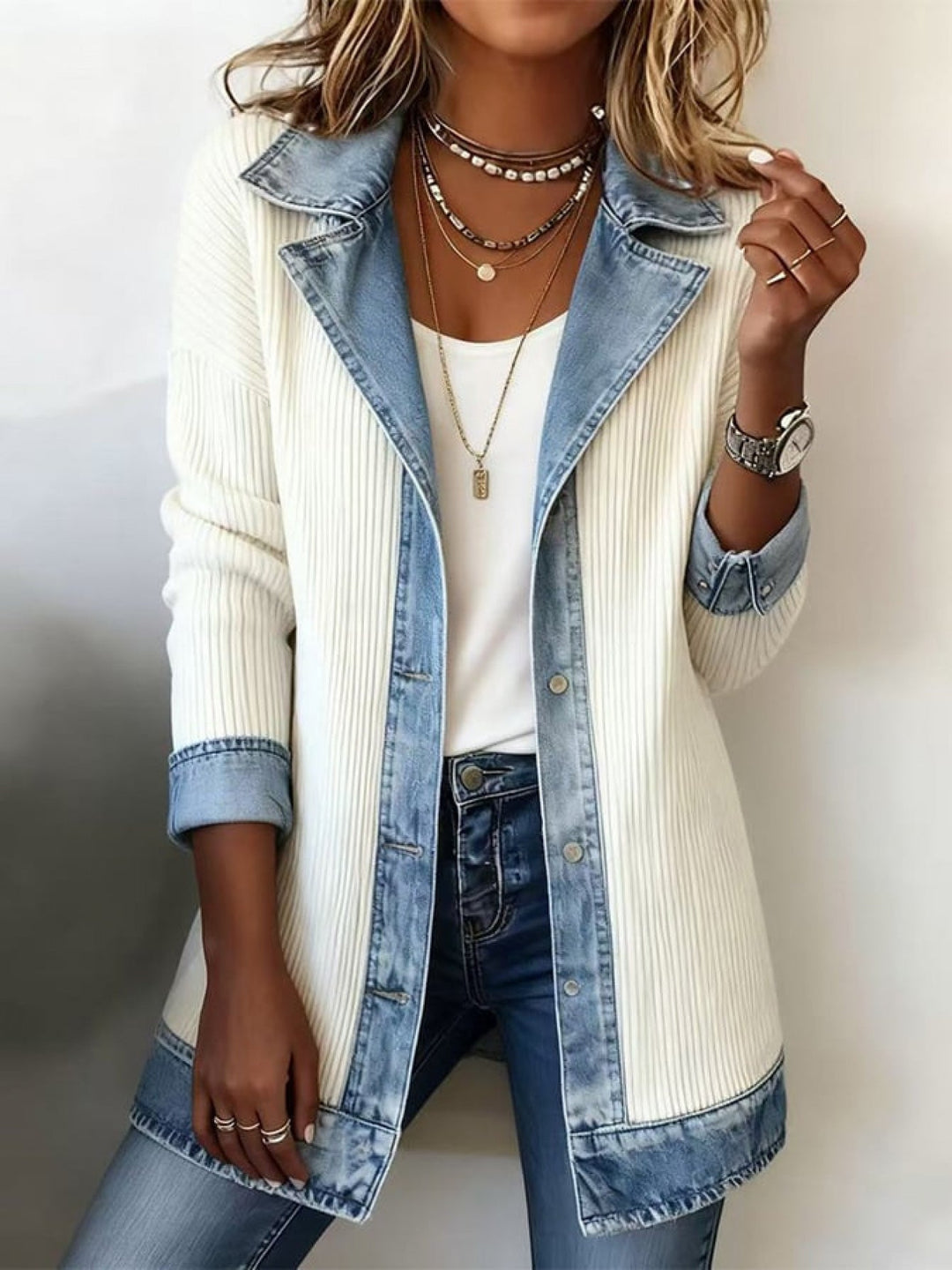 Moderner Damen Blazer mit Ein-Knopf-Verschluss, Langarm, ideal für Büro & Alltag im Frühling.