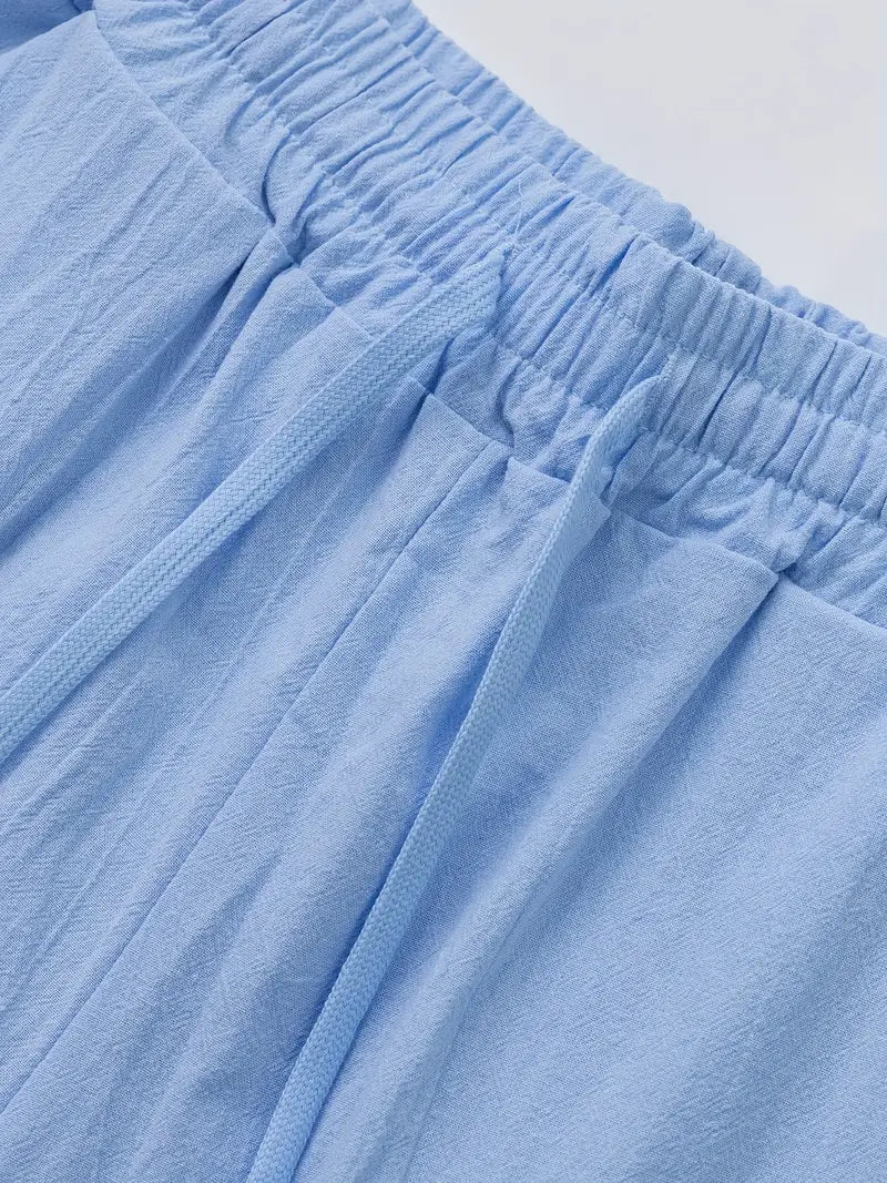 Graue Herren Sommerhose, entspannt & stylisch. Bequeme Freizeithose für Alltag & Reise.