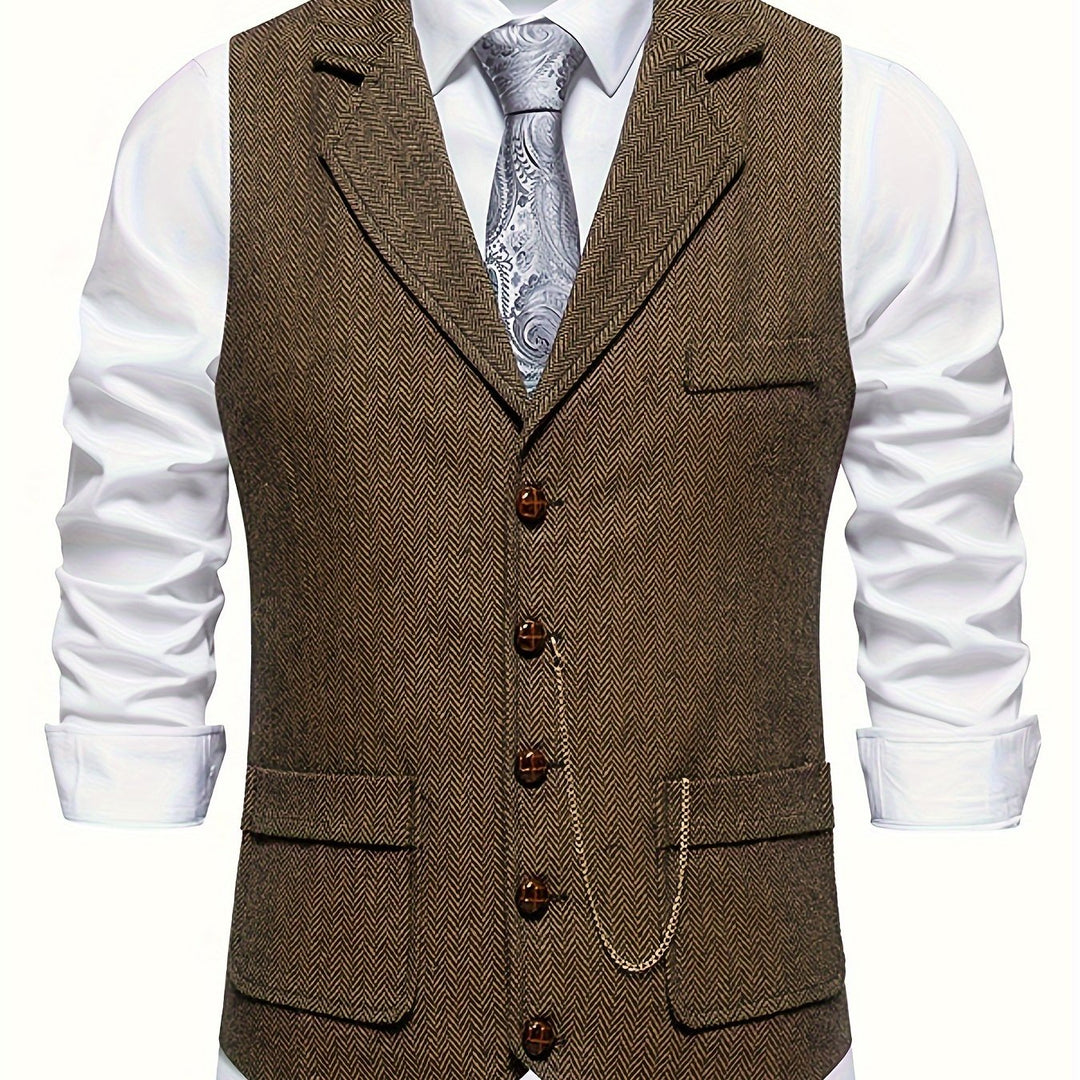 Hochwertige Herrenweste, formell & elegant, für einen scharfen Business-Look.