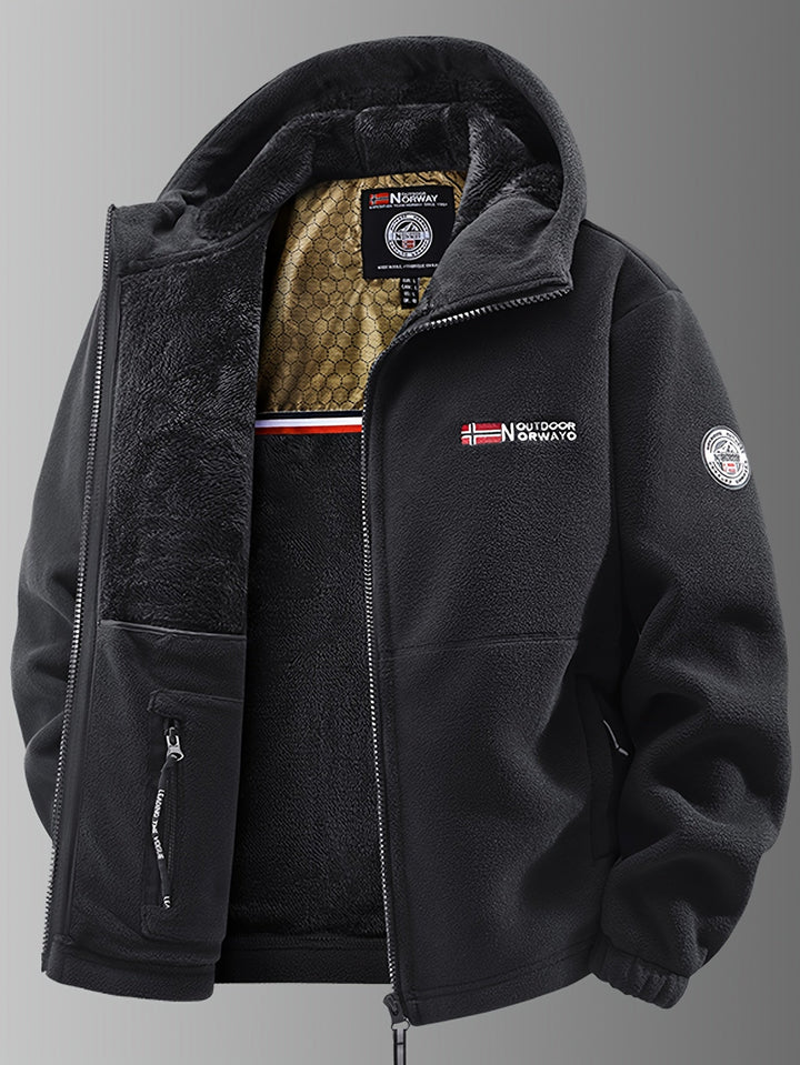 Warme Herren Winterjacke für Outdoor-Aktivitäten. Winddicht, wasserabweisend & robust gegen Kälte.